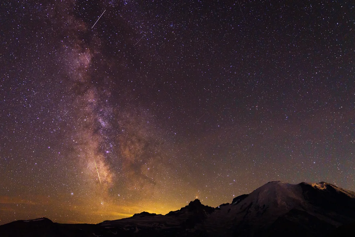 Milky Way, Mount Rainier, Washington