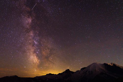Milky Way, Mount Rainier, Washington