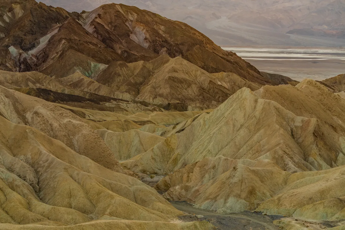 Badlands at Zabriskie Point, Death Valley, California