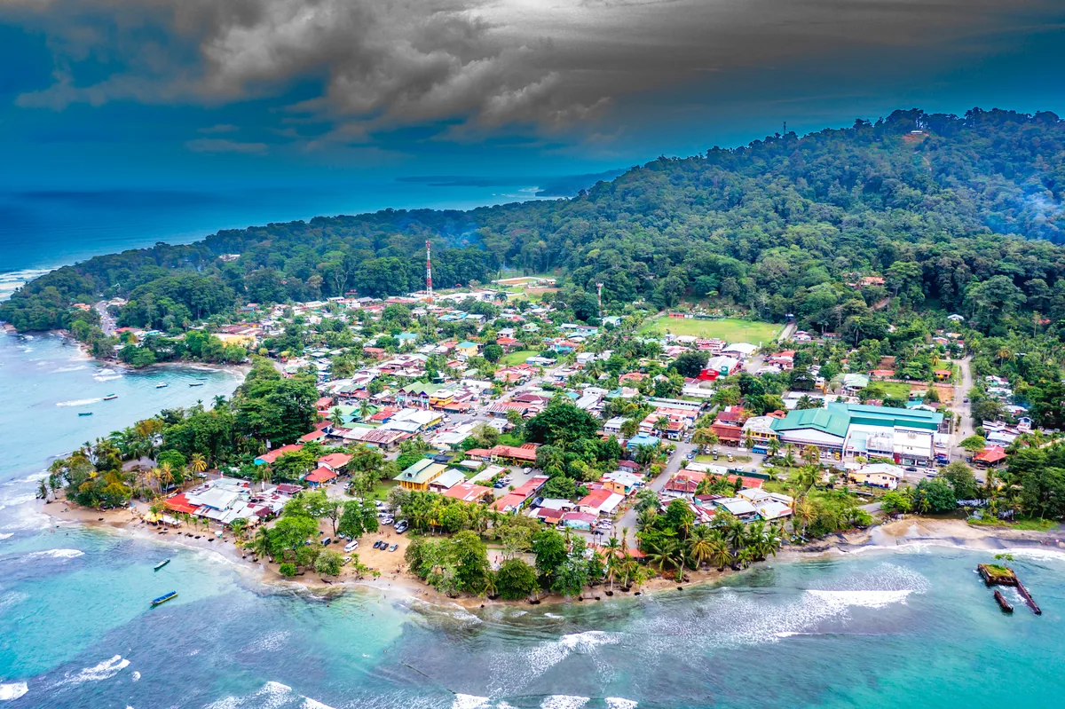 Bocas del Toro from above, Cahuita, Costa Rica