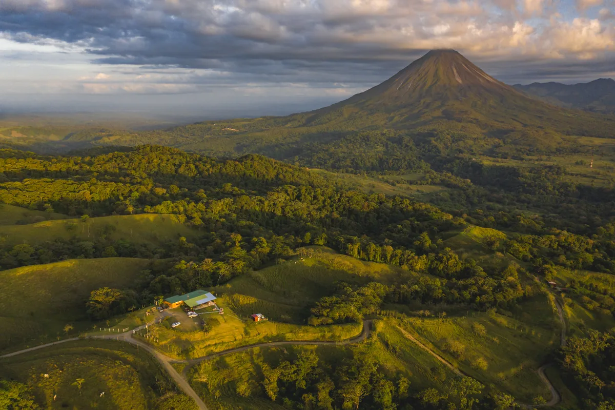 Arenal Volcano from above, Costa Rica