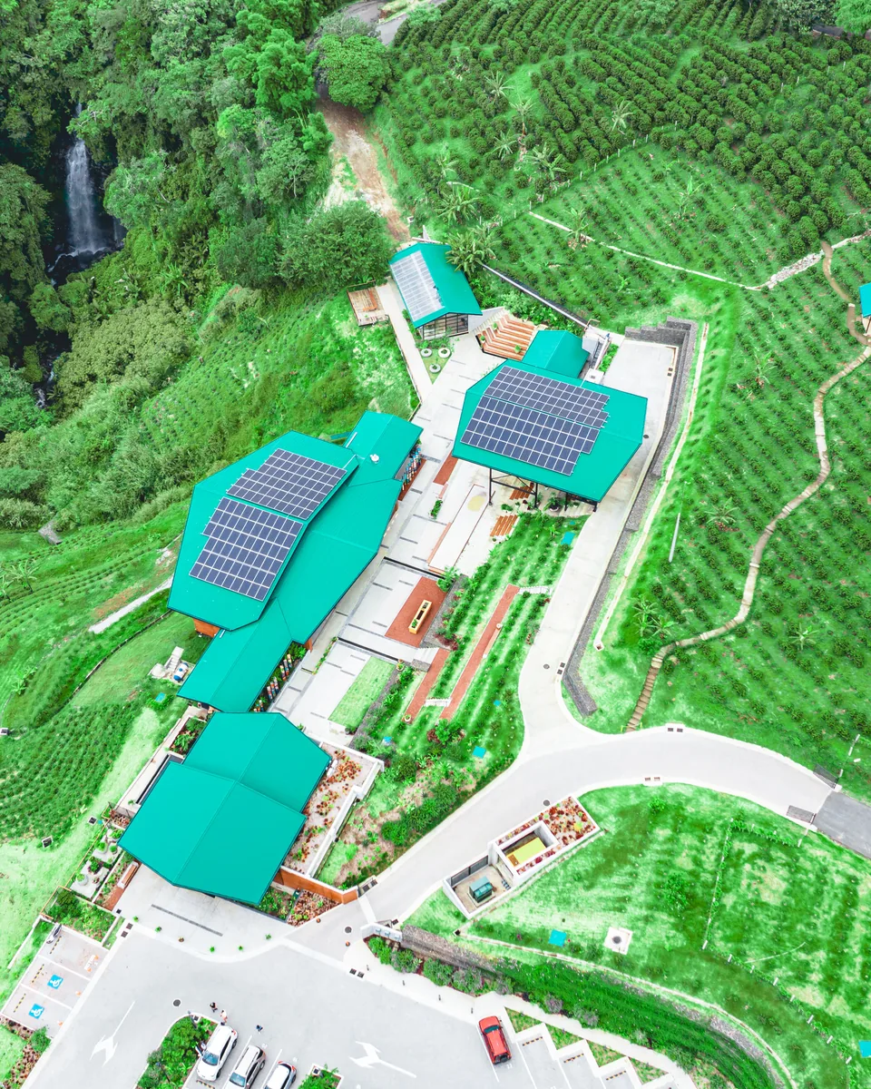 Coffee country from above, San Isidro, Costa Rica
