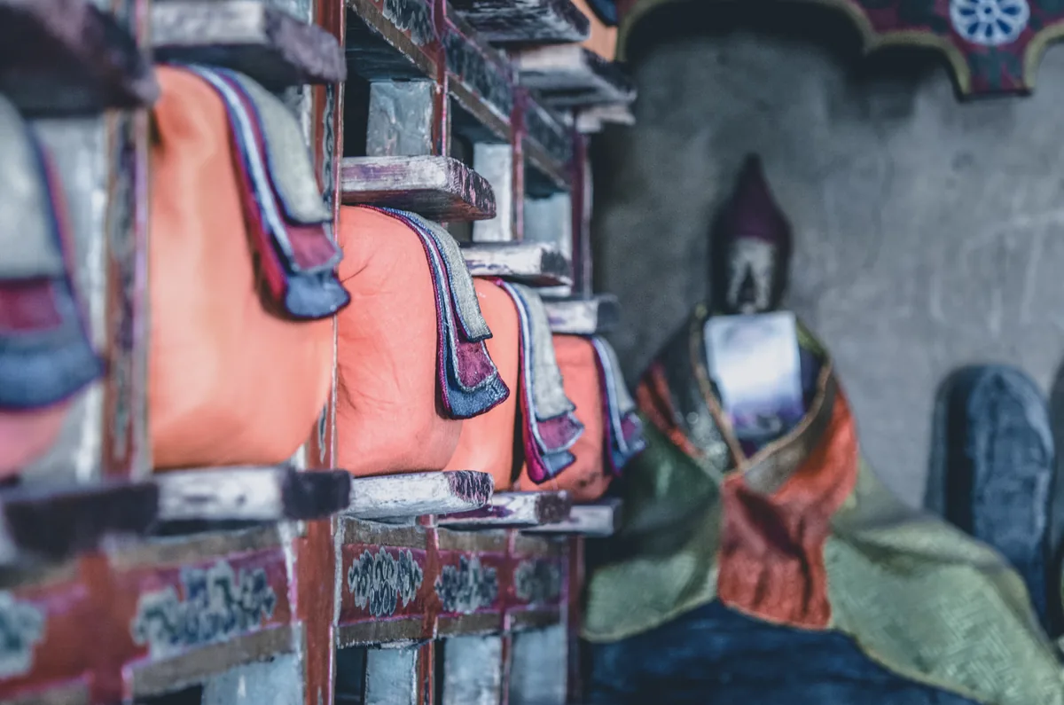 Inside a Ladakh monastery, Leh, India
