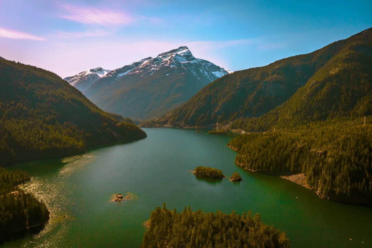Diablo Lake from the vista point, North Cascades National Park, Washington