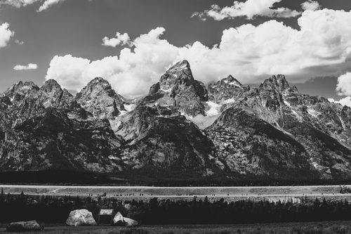Teton Range from Glacier View Turnout, Grand Teton National Park, Wyoming