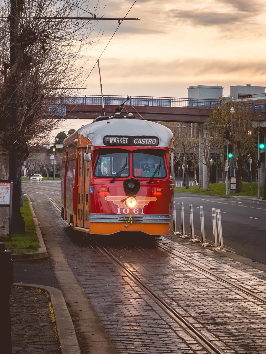 Streetcar at Fisherman's Wharf, San Francisco, California