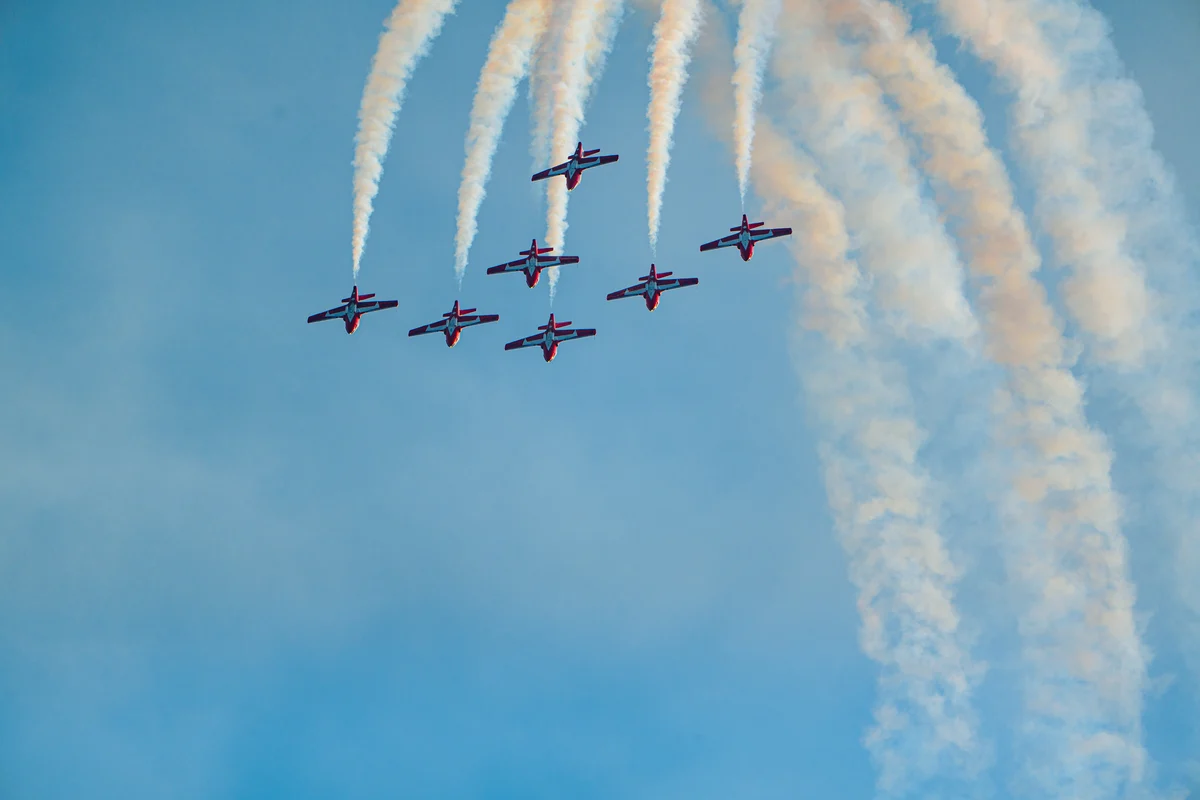 Airshow above White Rock, British Columbia