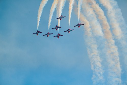 Airshow above White Rock, British Columbia