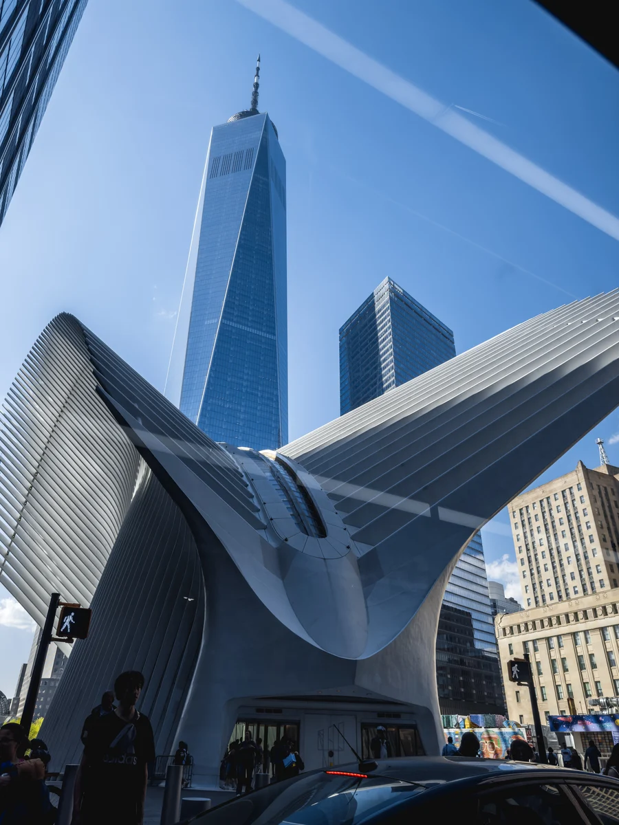 The Oculus beneath the city towers, New York City, New York
