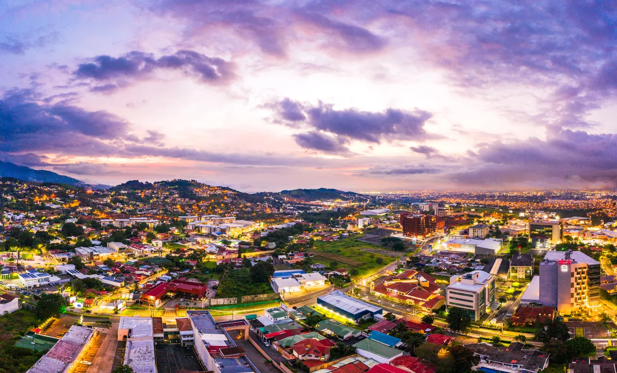 Evening over Costa Rica, Escazú