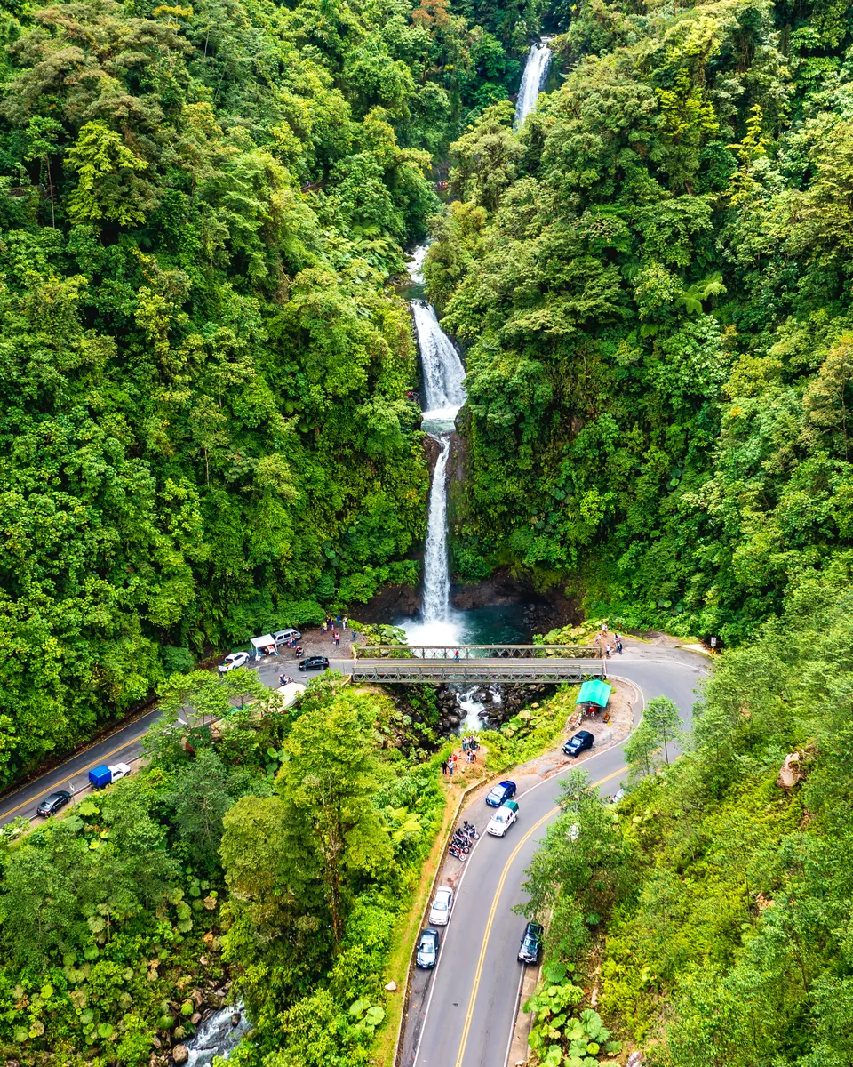 Waterfall from above, Sarapiquí, Costa Rica