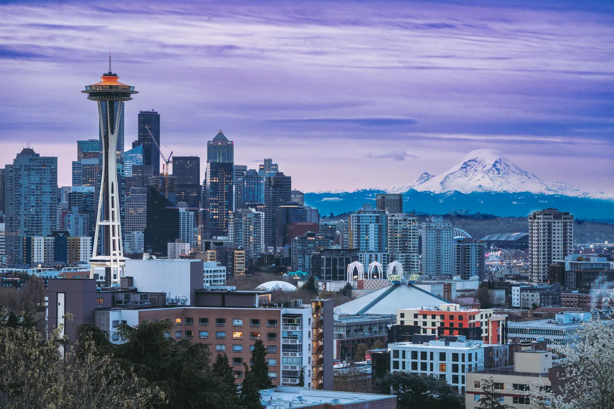Seattle and Mount Rainier, Washington