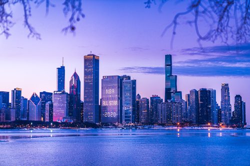 Chicago waterfront, Illinois