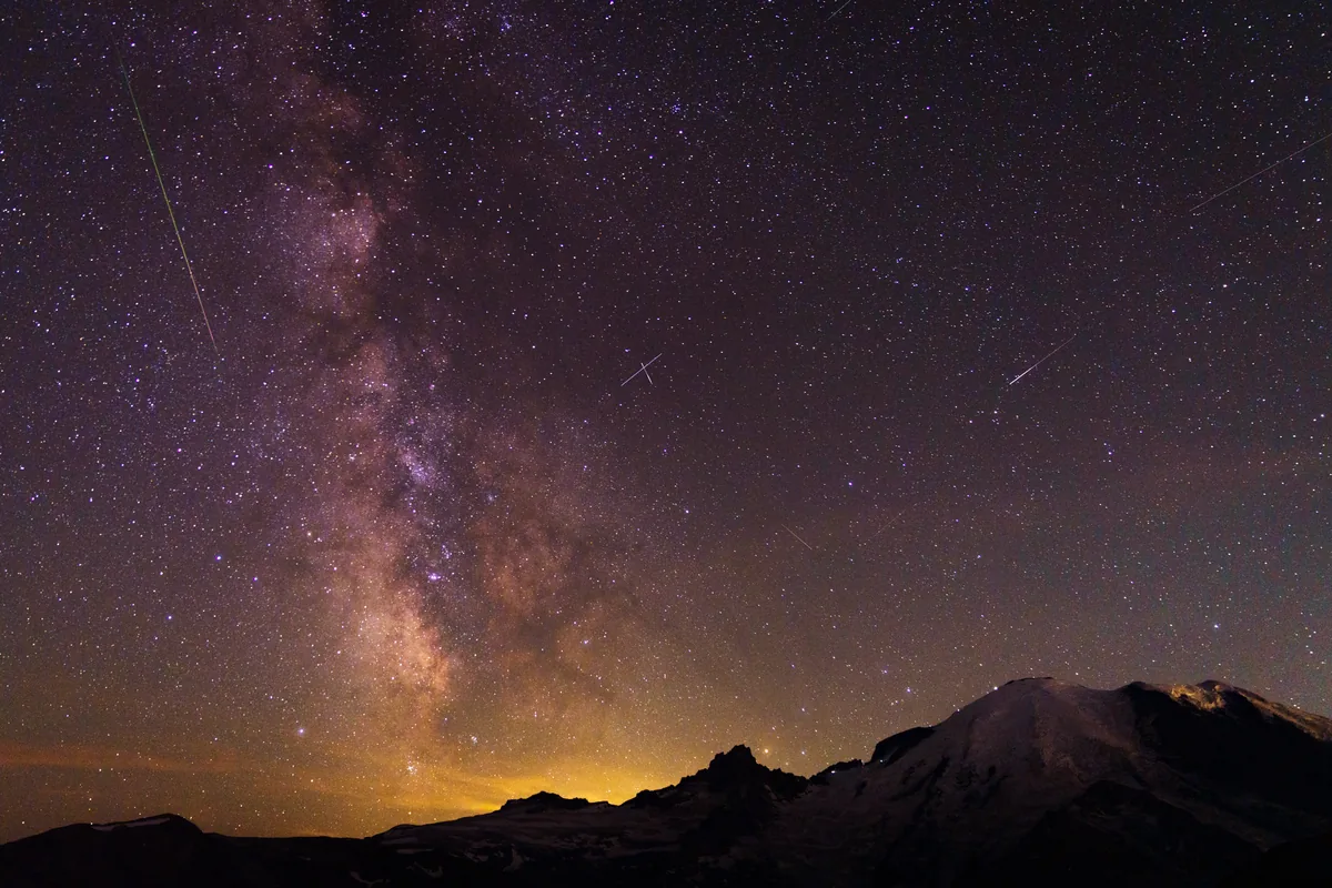 Milky Way, Mount Rainier, Washington