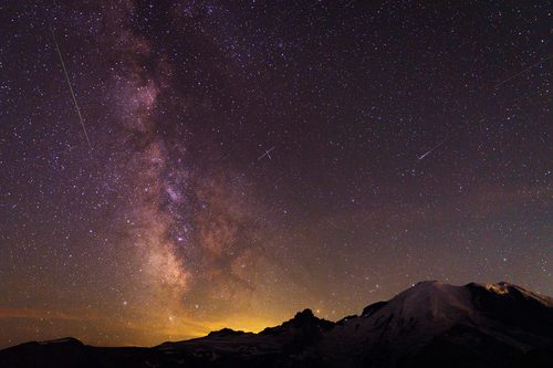 Milky Way, Mount Rainier, Washington